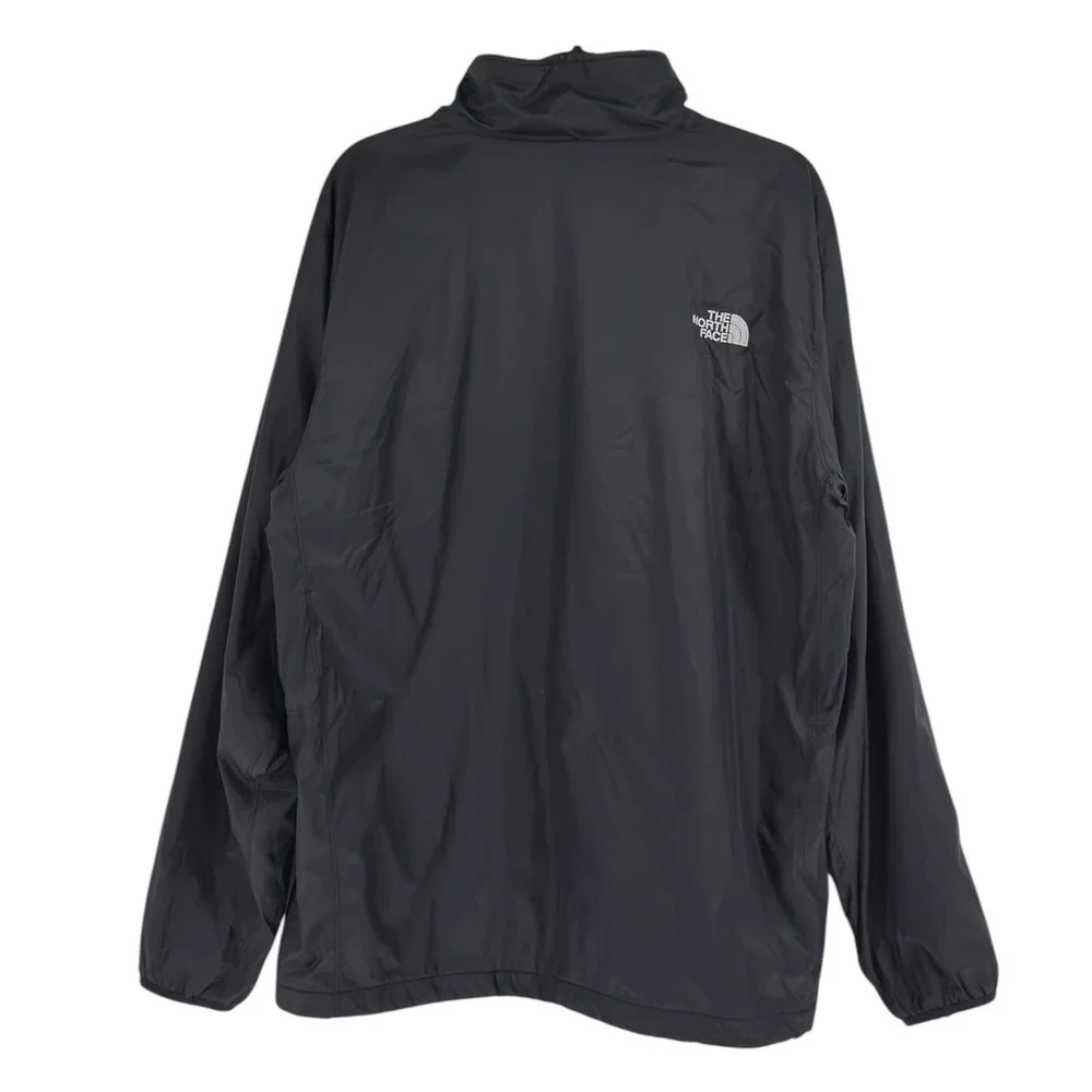 The North Face Fleece Lined Windbreaker Jacket Men's L Black Gorpcore EUC